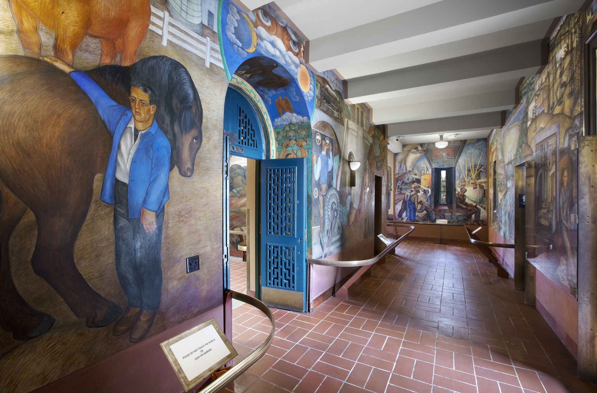 Mural on the interior of Coit Tower