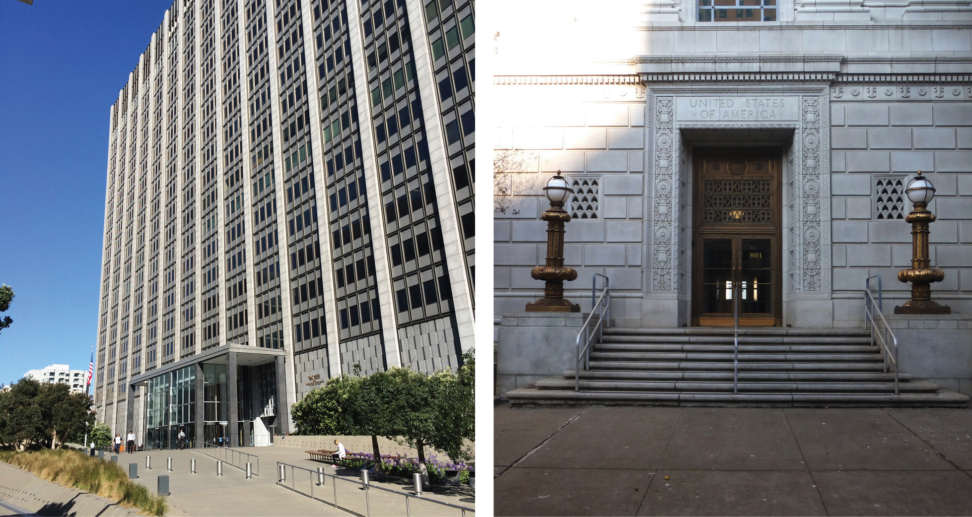 Collage of US GSA buildings exterior