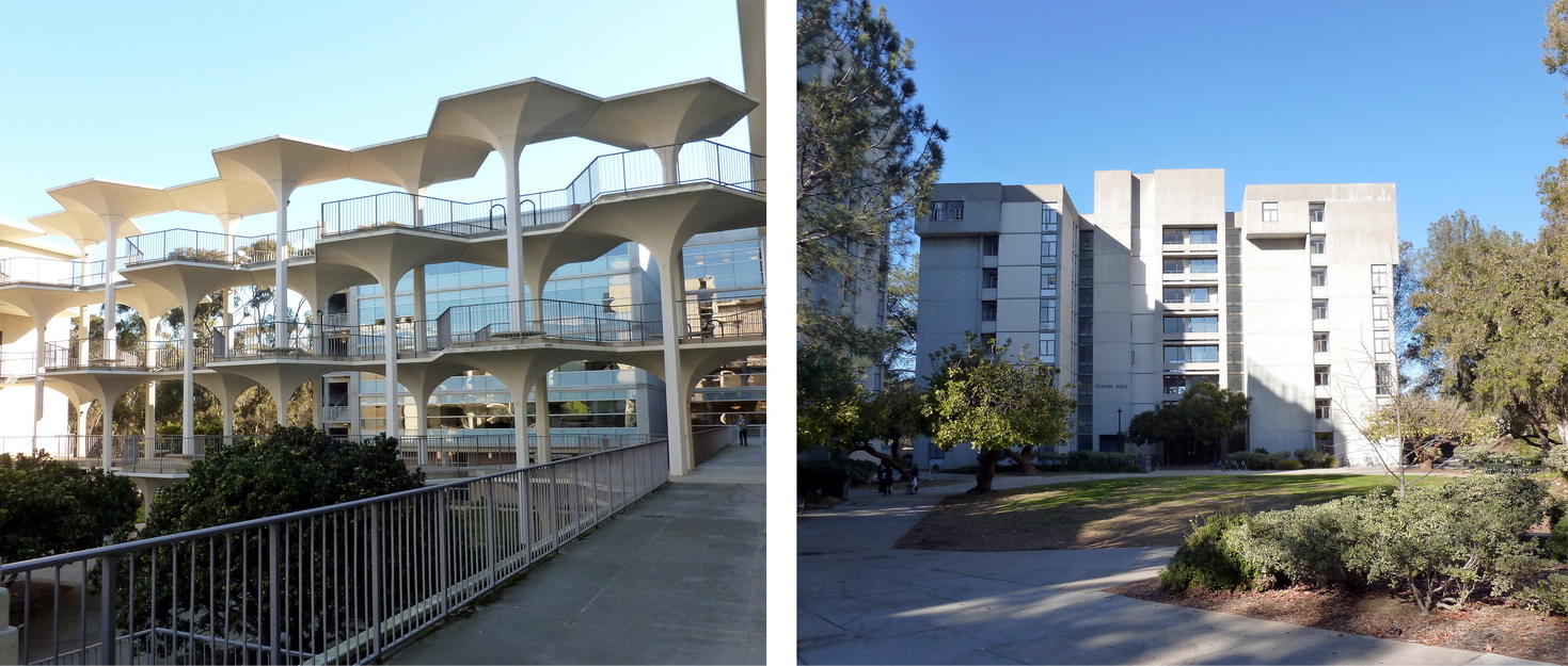 UC San Diego exterior building collage