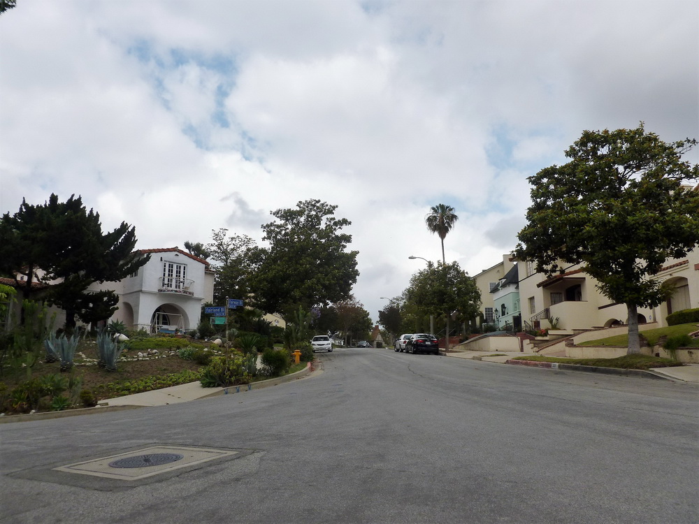 Street view of residential homes in View Park